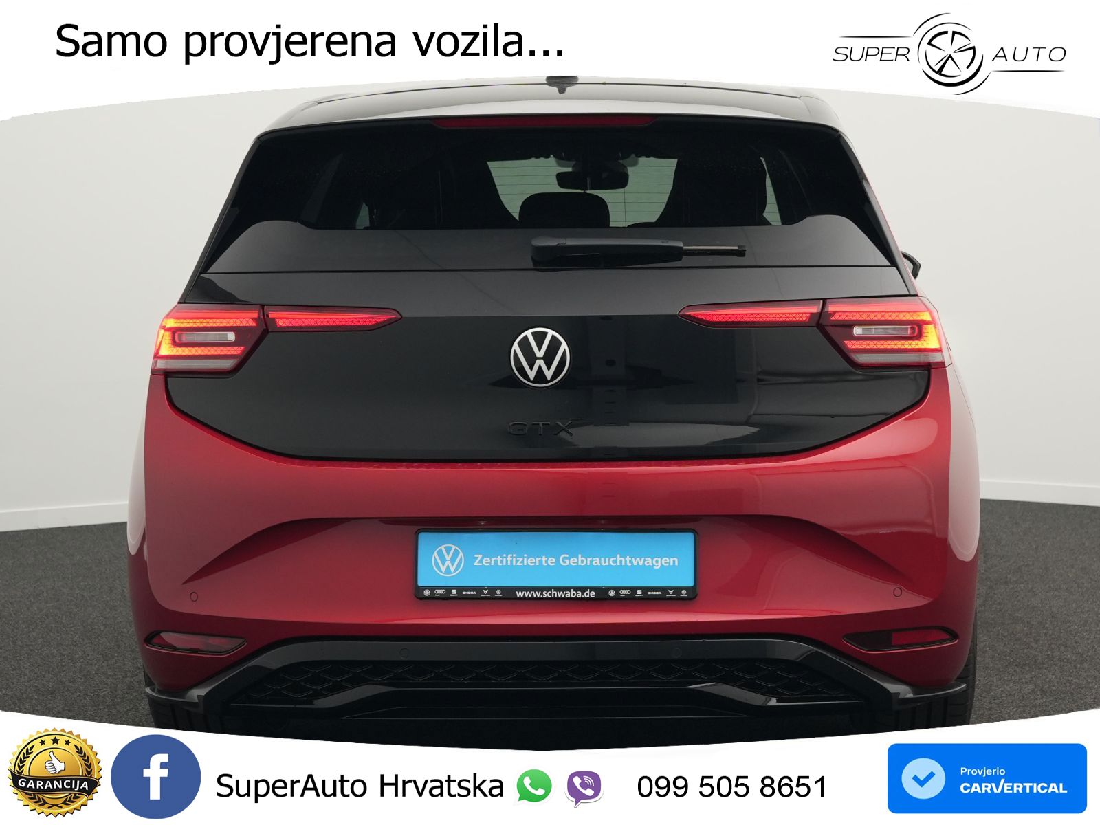 Volkswagen ID.3 GTX 84 kWh (286 KS) LED+GR SJED+ACC