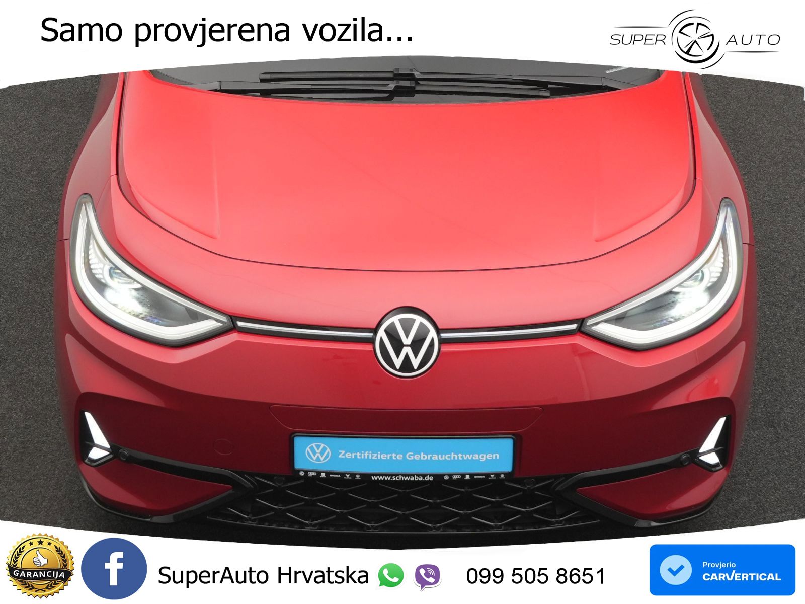 Volkswagen ID.3 GTX 84 kWh (286 KS) LED+GR SJED+ACC