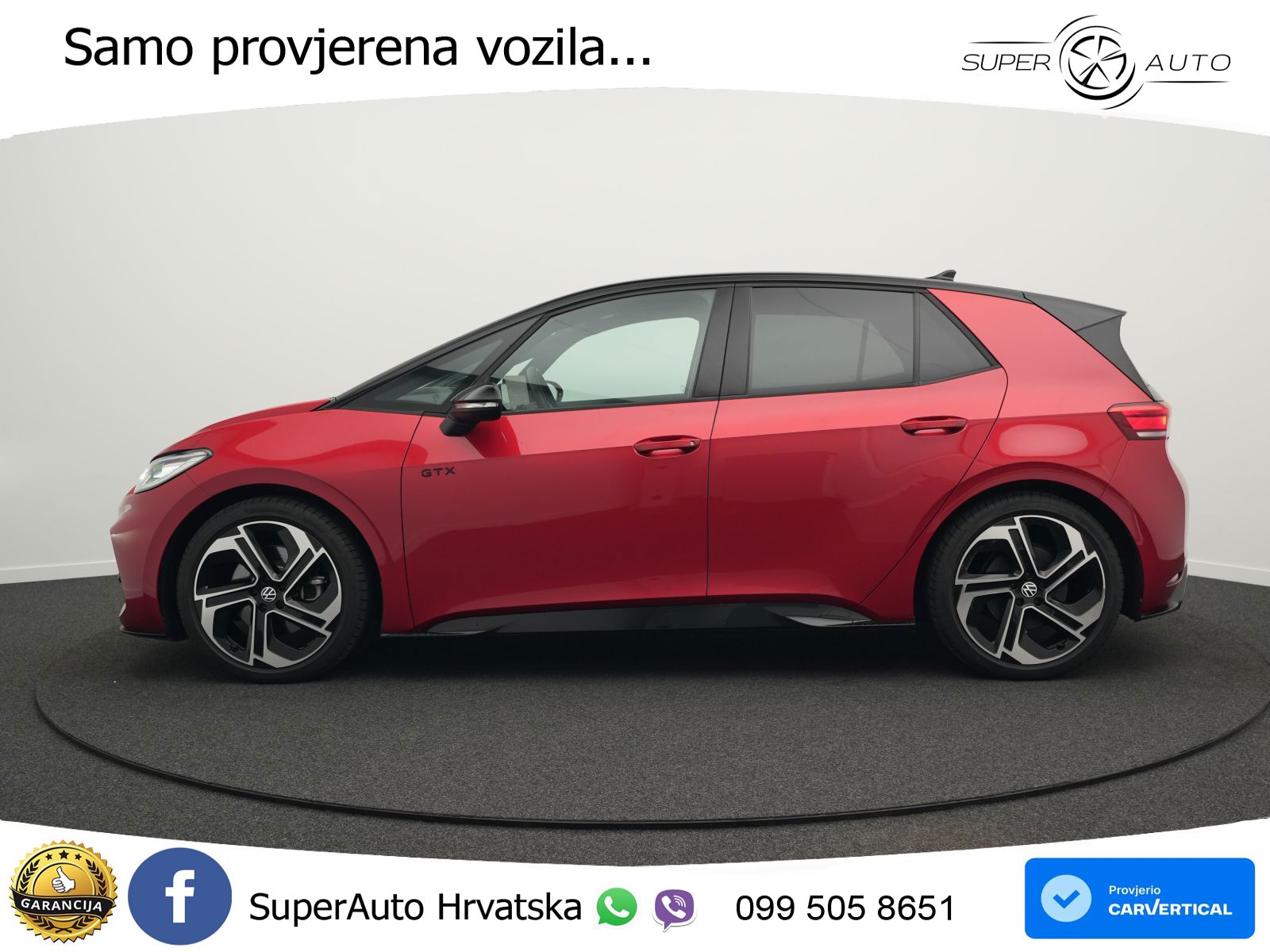 Volkswagen ID.3 GTX 84 kWh (286 KS) LED+GR SJED+ACC