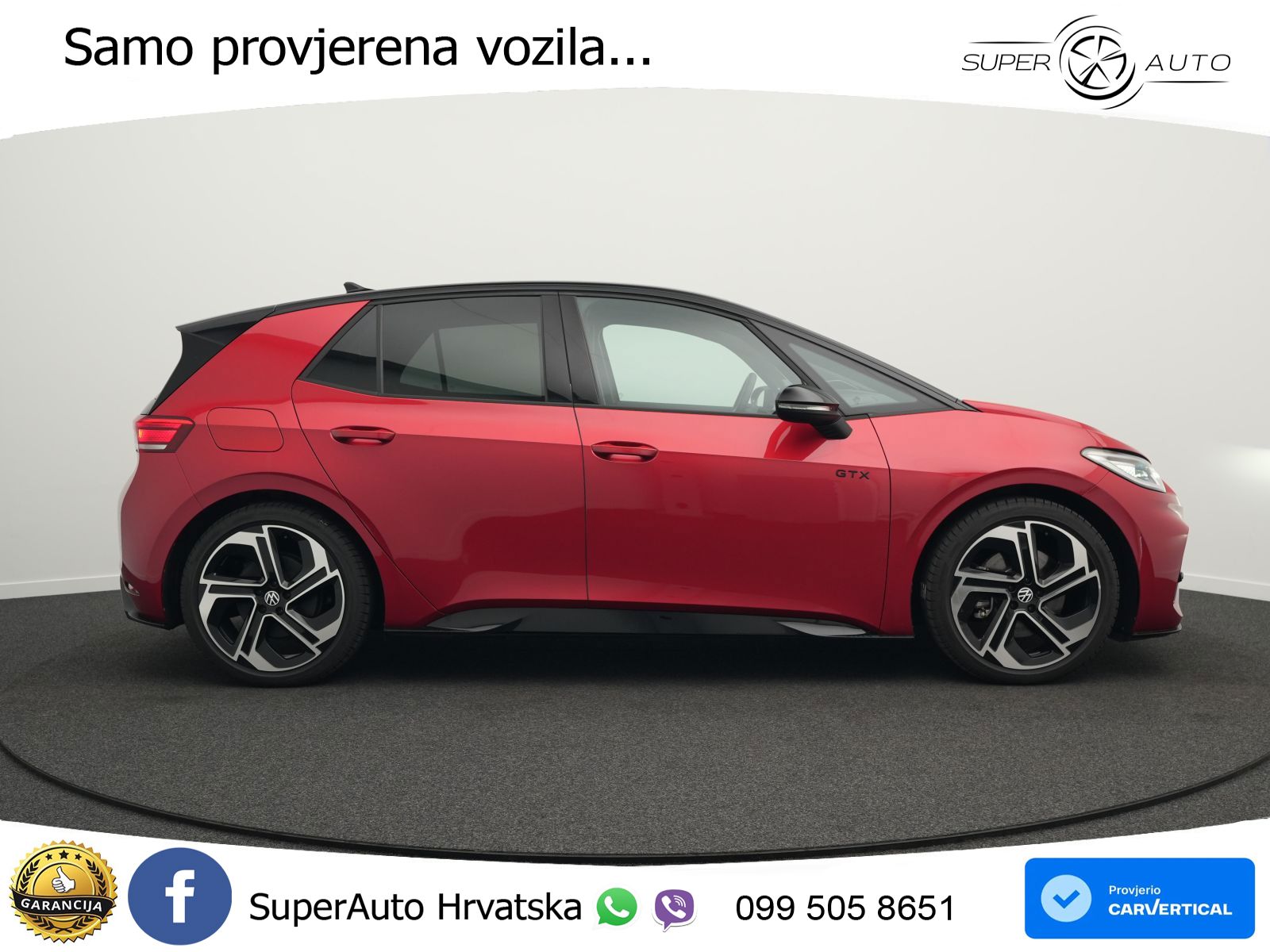 Volkswagen ID.3 GTX 84 kWh (286 KS) LED+GR SJED+ACC