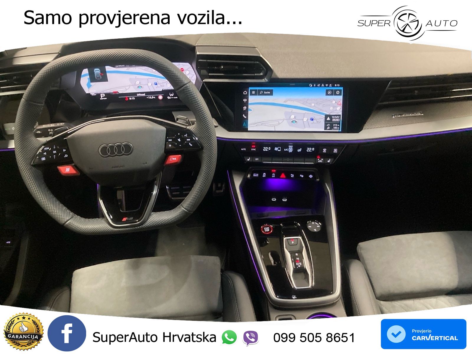 Audi RS3 Sportback 2.5 TFSI (400 KS) quattro S tronic LED+GR SJED+ACC