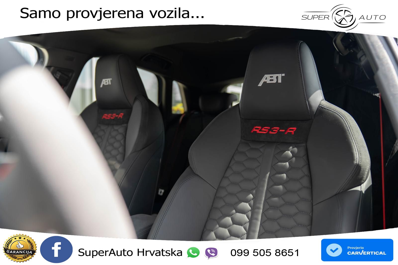 Audi RS3-R ABT Sportback 2.5 TFSI (510 KS) quattro S tronic LED+GR SJED+ACC