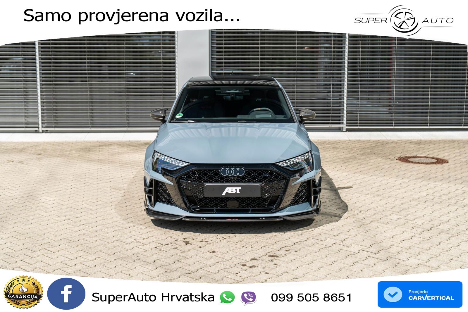 Audi RS3-R ABT Sportback 2.5 TFSI (510 KS) quattro S tronic LED+GR SJED+ACC