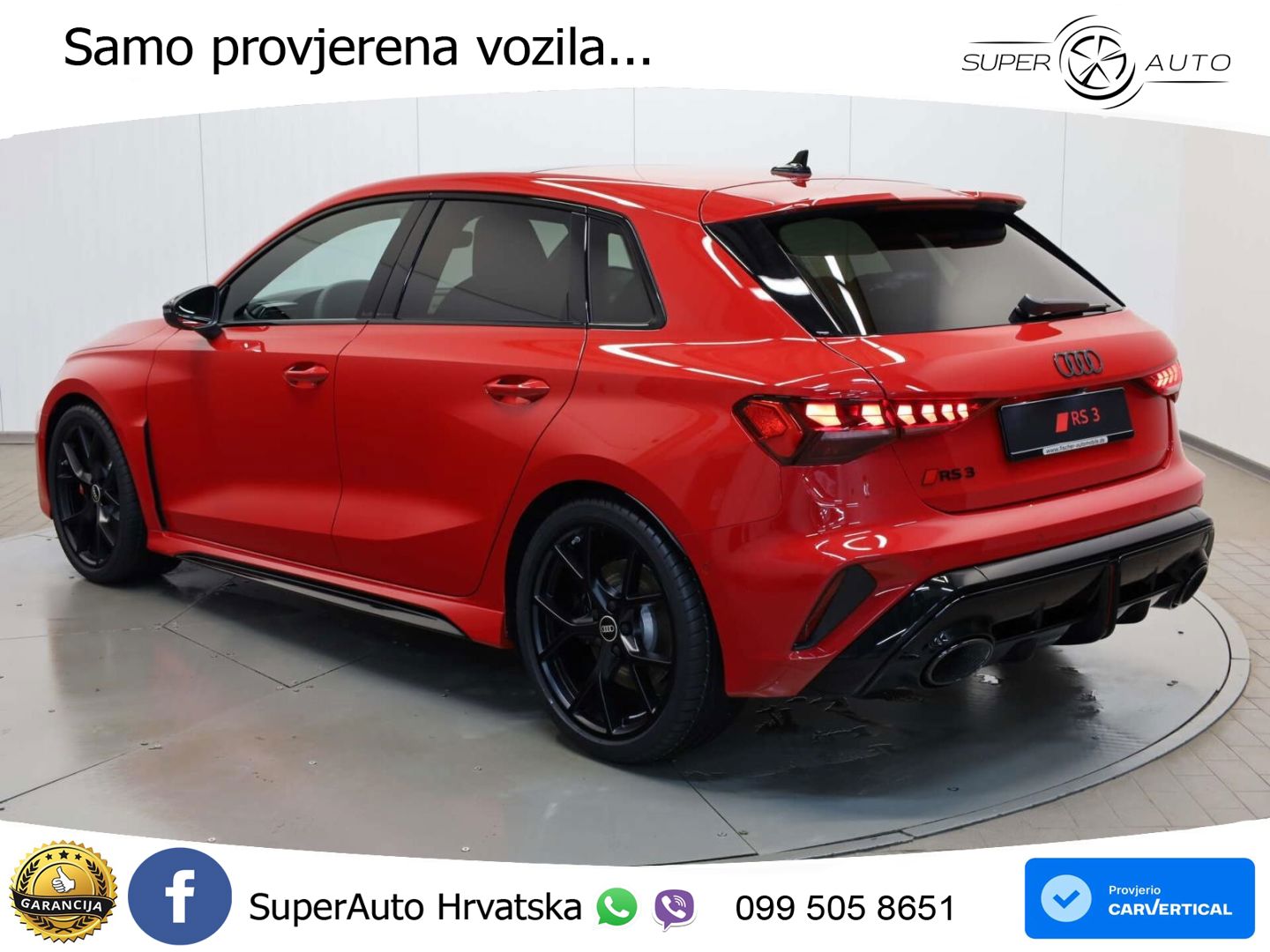 Audi RS3 Sedan 2.5 TFSI (400 KS) quattro S tronic LED+GR SJED+ACC