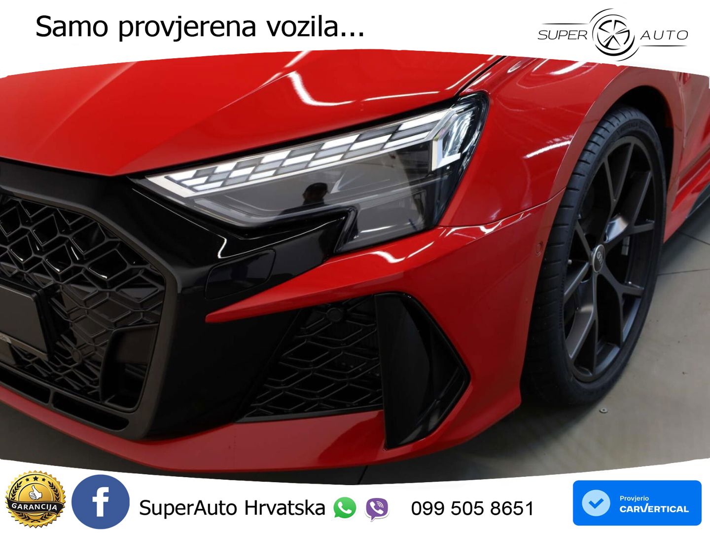 Audi RS3 Sedan 2.5 TFSI (400 KS) quattro S tronic LED+GR SJED+ACC