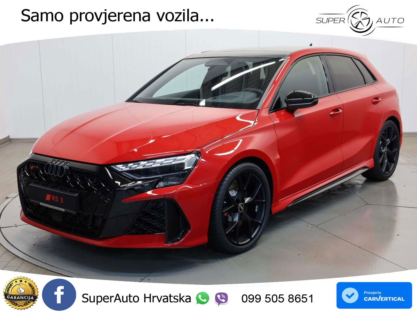 Audi RS3 Sedan 2.5 TFSI (400 KS) quattro S tronic LED+GR SJED+ACC
