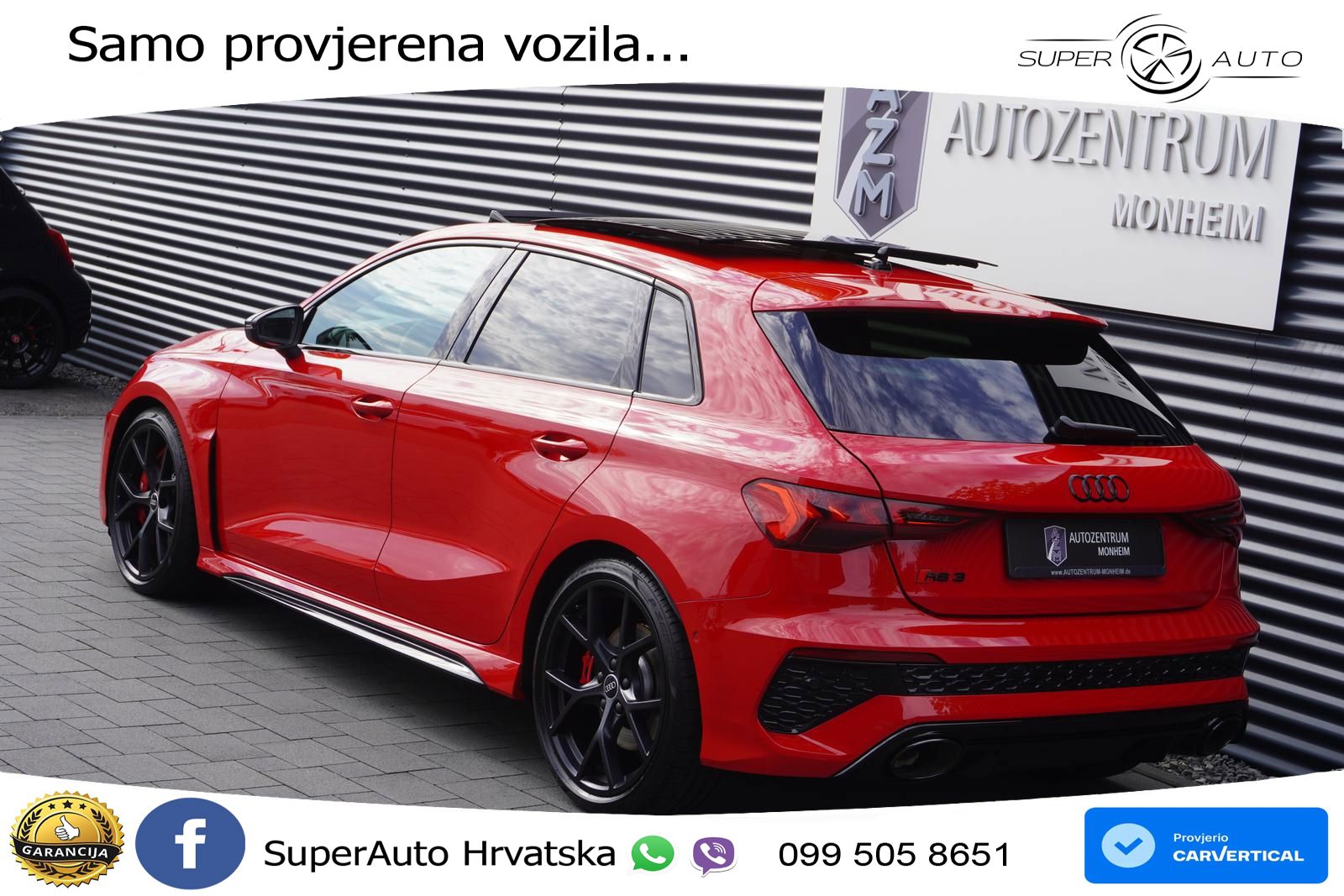 Audi RS3 Sportback 2.5 TFSI (400 KS) quattro S tronic