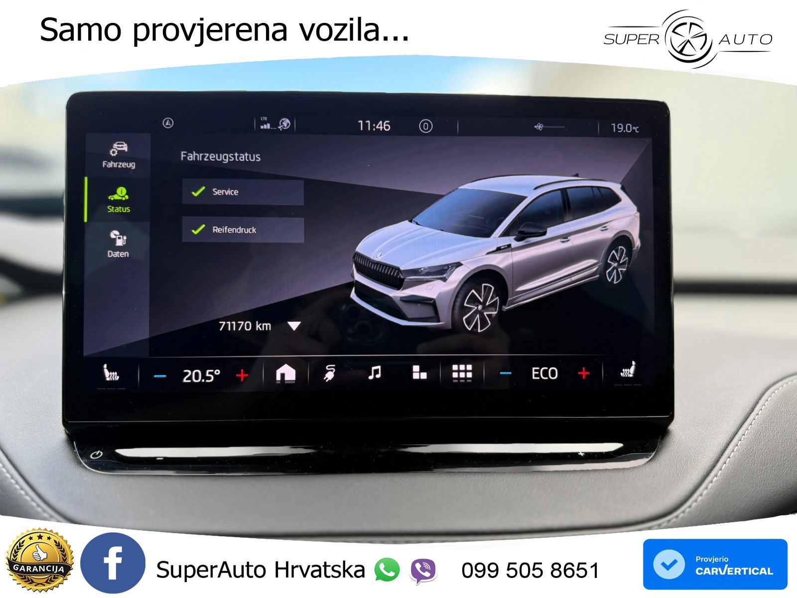Škoda Enyaq iV 80x 82 kWh (265 KS) AWD SportLine LED+GR SJED+ACC