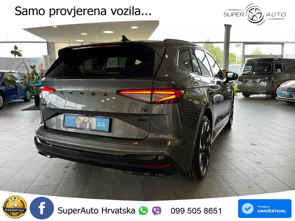 Škoda Enyaq iV 80x 82 kWh (265 KS) AWD SportLine LED+GR SJED+ACC