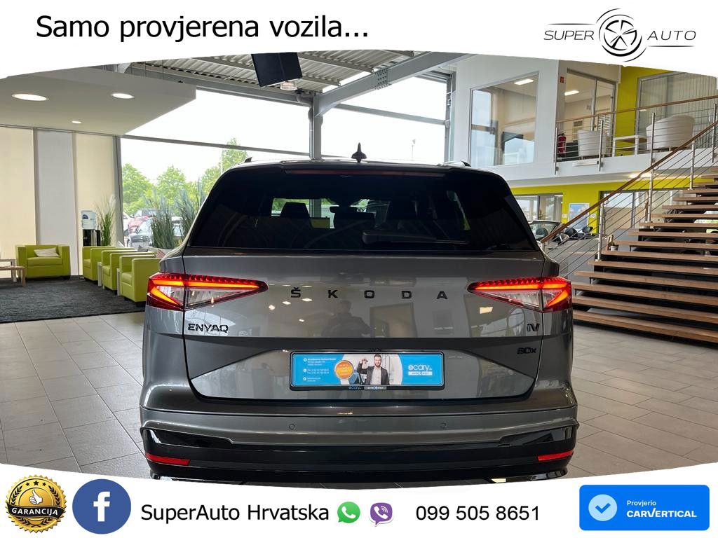 Škoda Enyaq iV 80x 82 kWh (265 KS) AWD SportLine LED+GR SJED+ACC