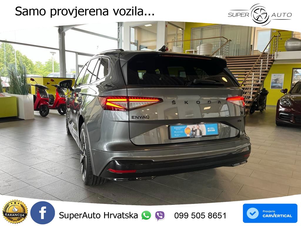 Škoda Enyaq iV 80x 82 kWh (265 KS) AWD SportLine LED+GR SJED+ACC