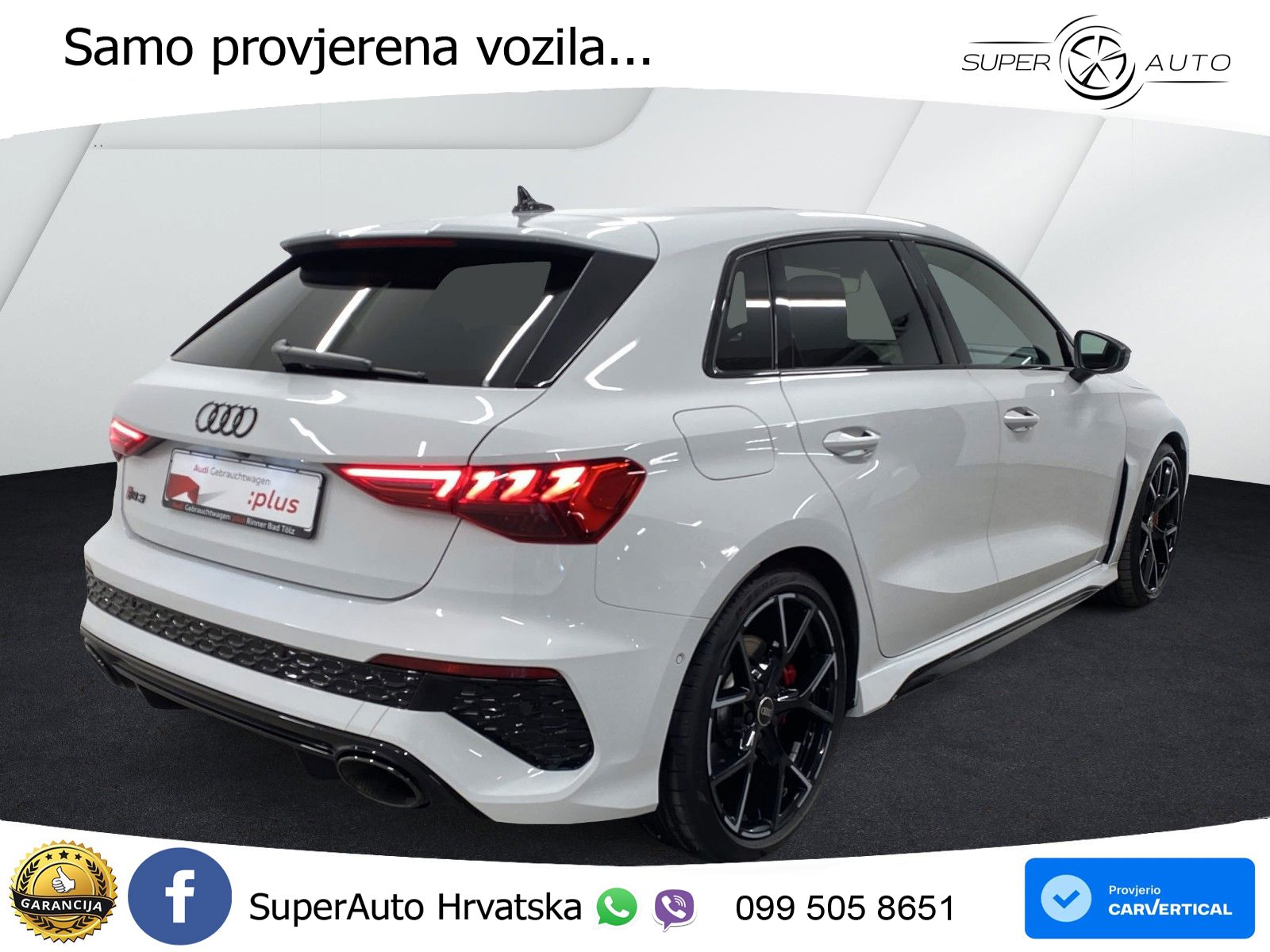 Audi RS3 Sportback 2.5 TFSI (400 KS) quattro S tronic LED+GR SJED+ACC