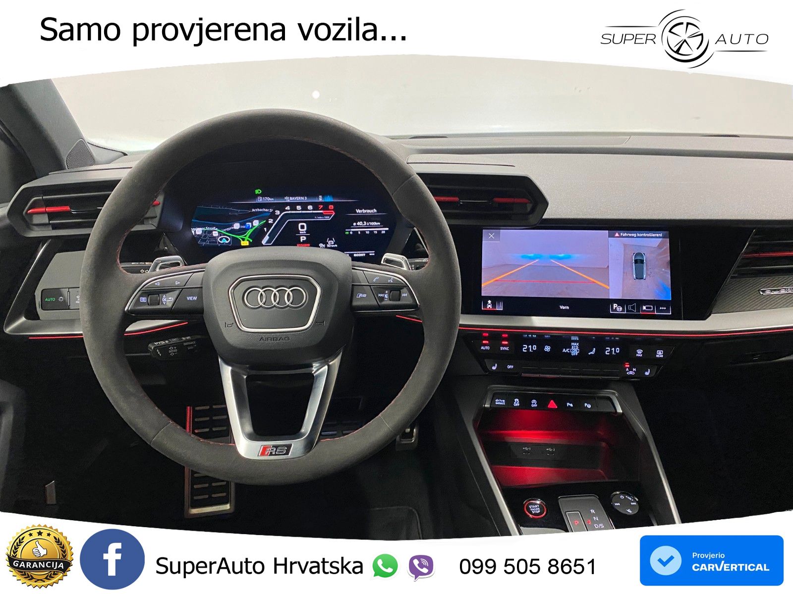Audi RS3 Sportback 2.5 TFSI (400 KS) quattro S tronic LED+GR SJED+ACC
