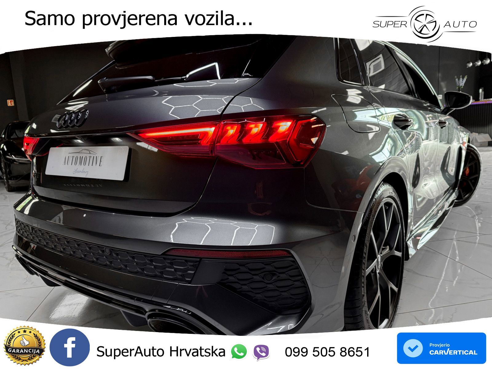 Audi RS3 Sportback 2.5 TFSI (400 KS) quattro S tronic LED+GR SJED+ACC