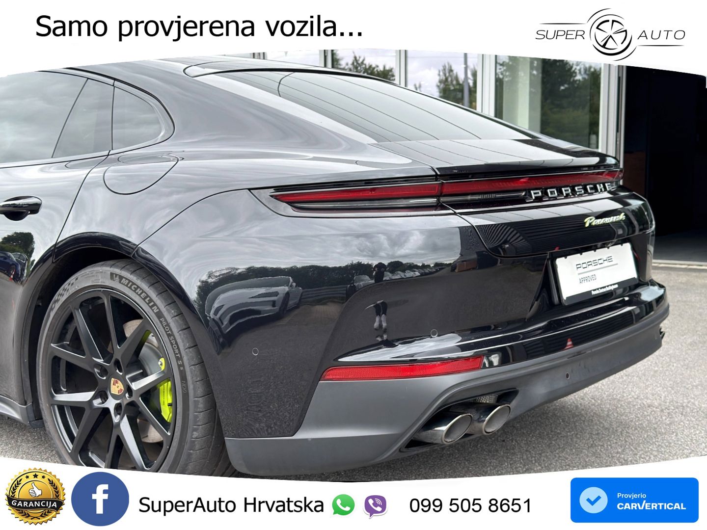Porsche Panamera 4 2.9 V6 (470 KS) E-Hybrid PDK ACC+HEAD+4xGR SJED+360+PANO