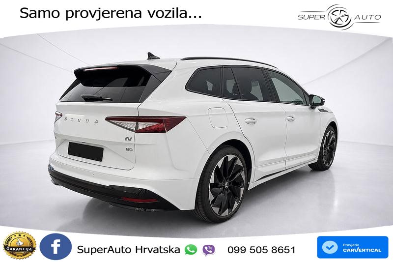 Škoda Enyaq iV 80 82 kWh (204 KS) SportLine LED+GR SJED+ACC