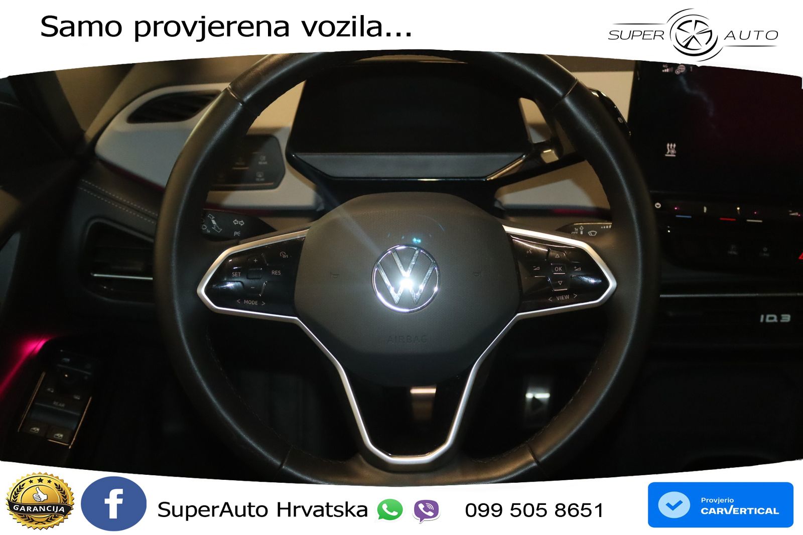 Volkswagen ID.3 Pro 62 kWh (204 KS) LED+GR SJED+ACC