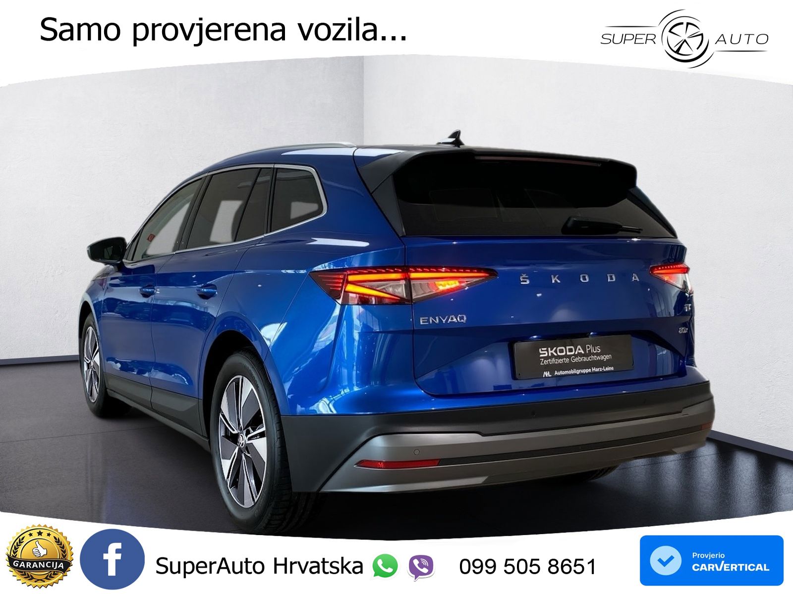 Škoda Enyaq iV 80x 82 kWh (265 KS) AWD LED+GR SJED+ACC