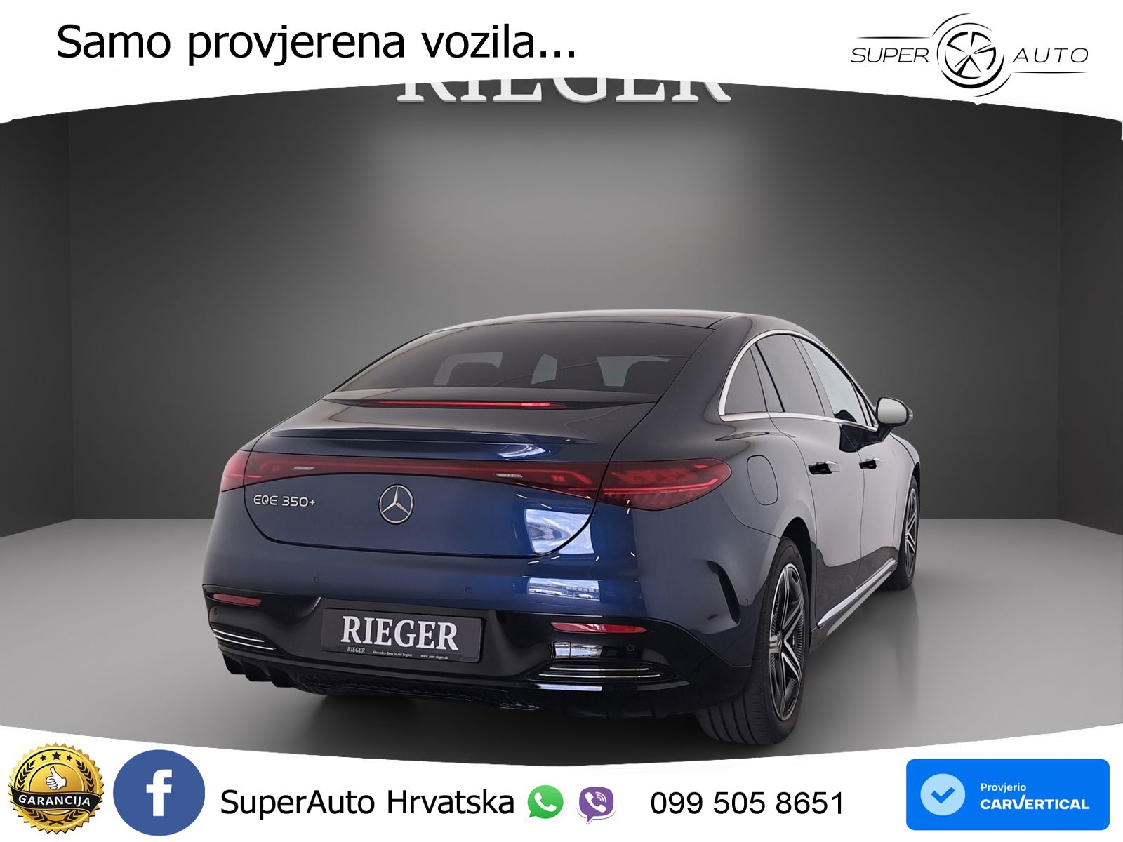 Mercedes EQE 350 98 kWh (292 KS)