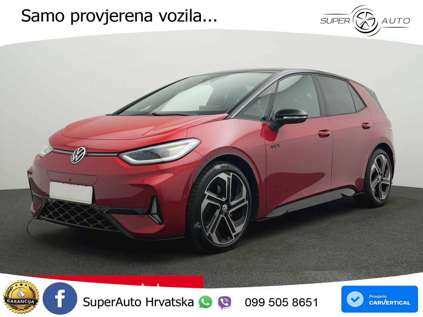 Volkswagen ID.3 GTX Performance 84 kWh (326 KS) LED+GR SJED+ACC