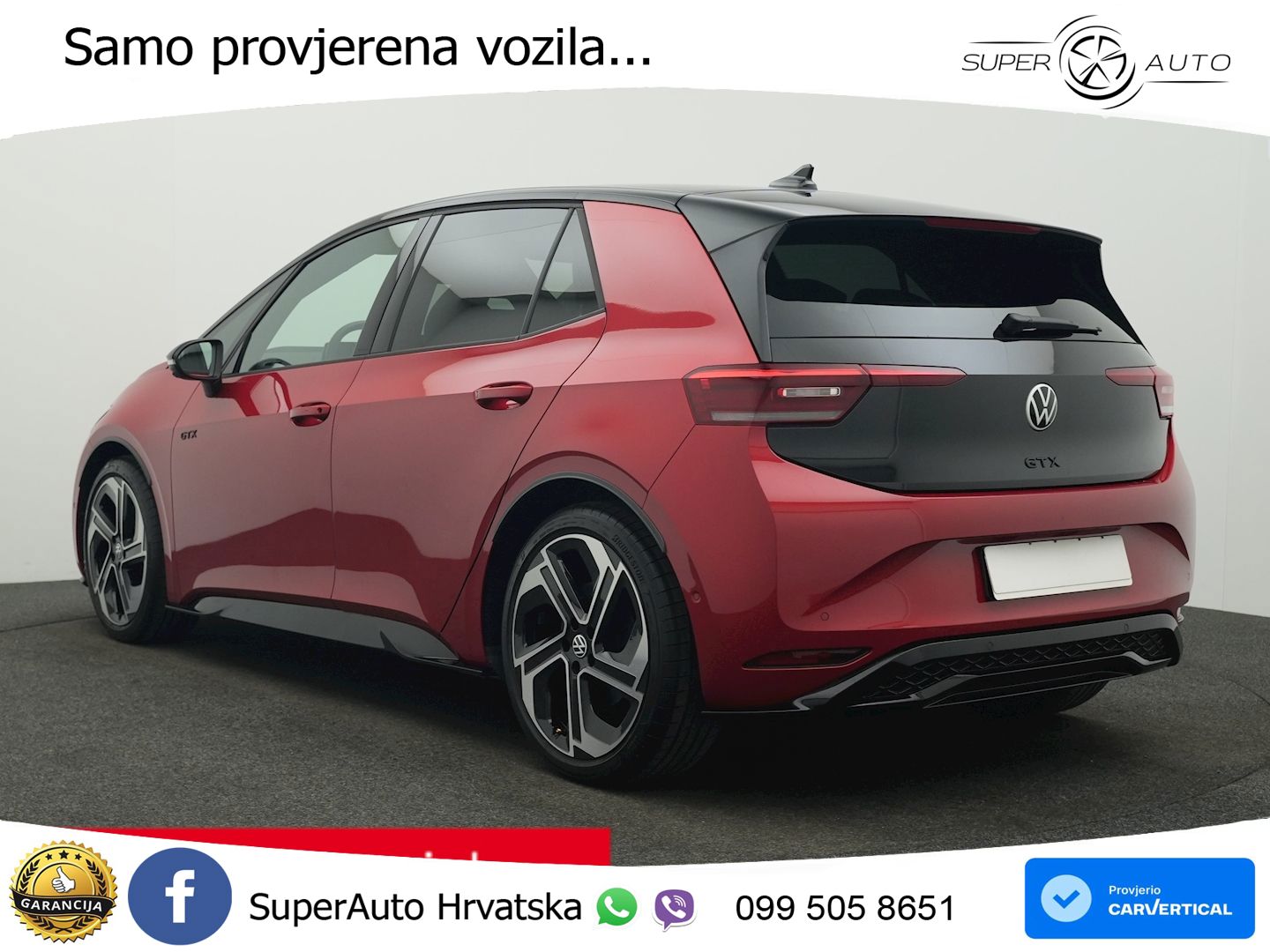 Volkswagen ID.3 GTX Performance 84 kWh (326 KS) LED+GR SJED+ACC