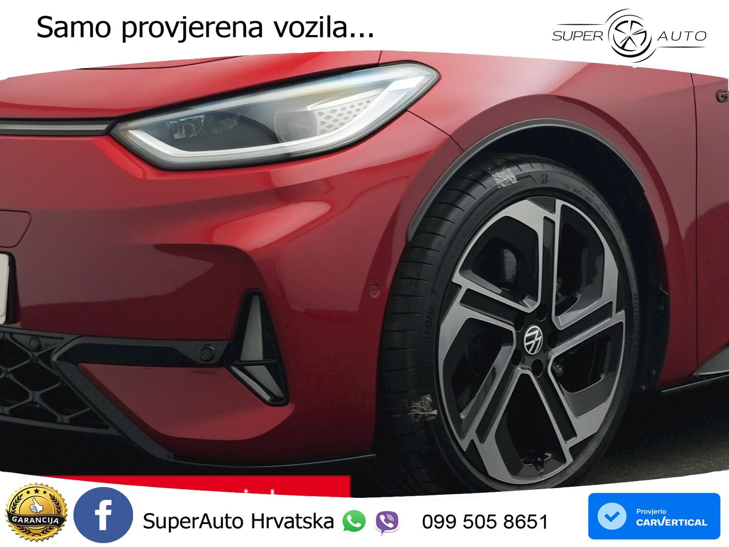 Volkswagen ID.3 GTX Performance 84 kWh (326 KS) LED+GR SJED+ACC