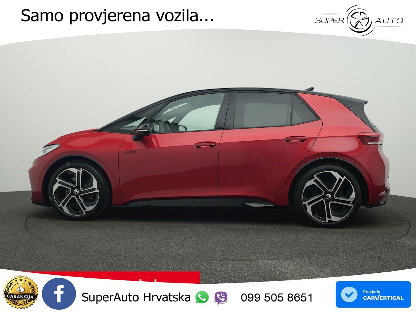Volkswagen ID.3 GTX Performance 84 kWh (326 KS) LED+GR SJED+ACC