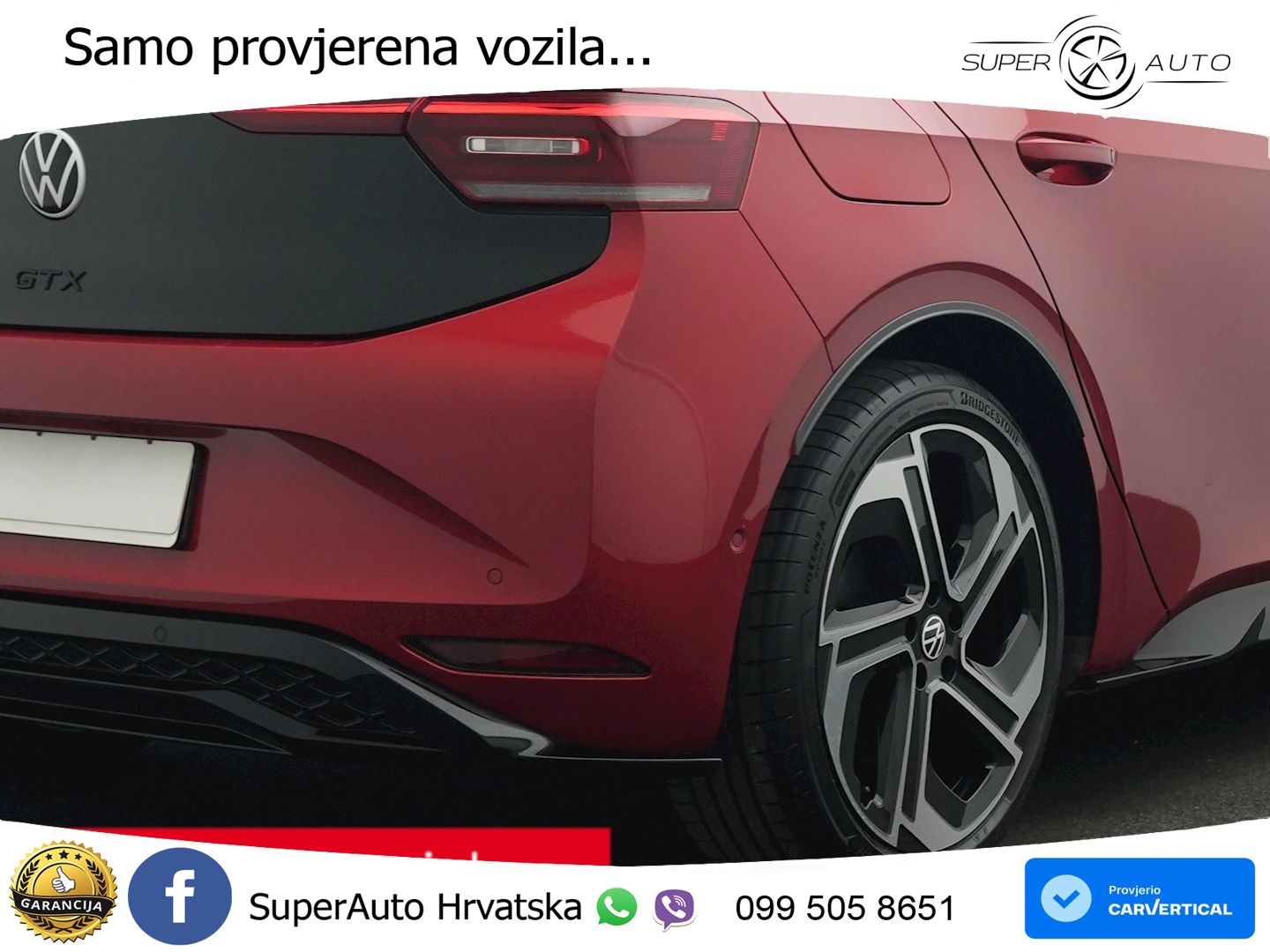 Volkswagen ID.3 GTX Performance 84 kWh (326 KS) LED+GR SJED+ACC