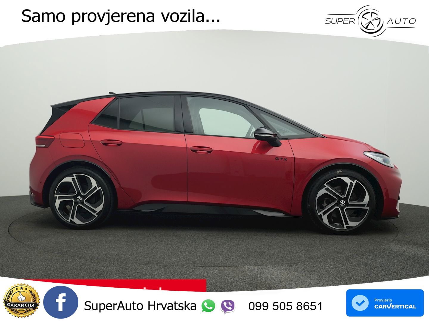 Volkswagen ID.3 GTX Performance 84 kWh (326 KS) LED+GR SJED+ACC