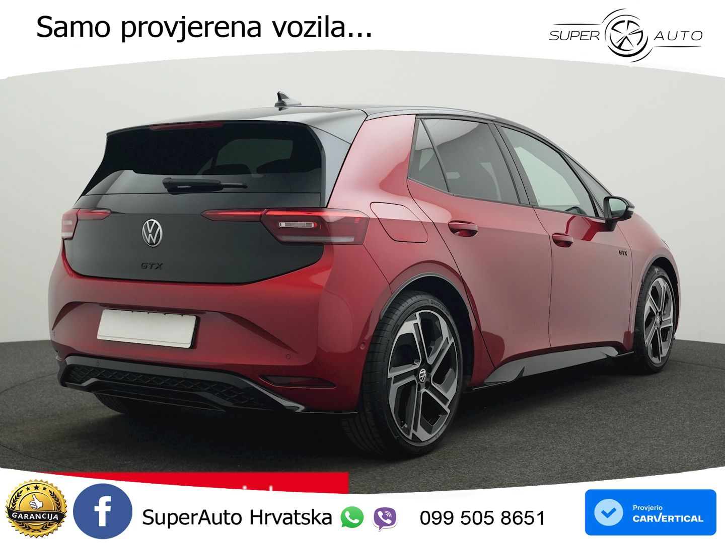 Volkswagen ID.3 GTX Performance 84 kWh (326 KS) LED+GR SJED+ACC