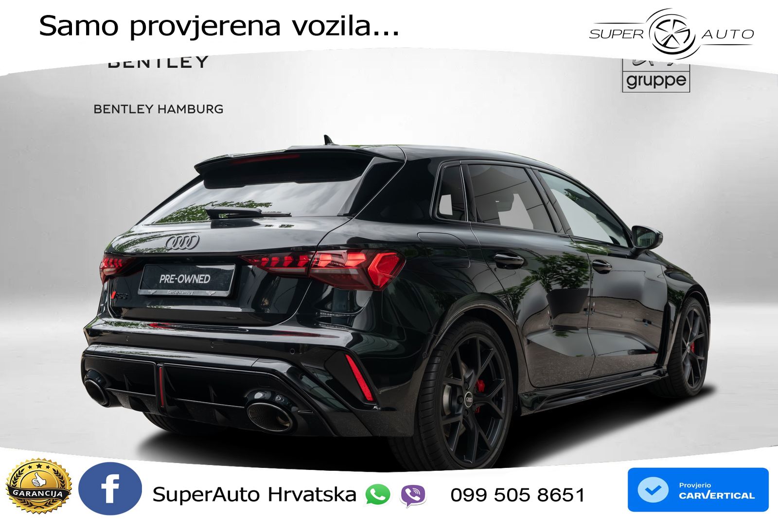 Audi RS3 Sportback 2.5 TFSI (400 KS) quattro S tronic LED+GR SJED+ACC