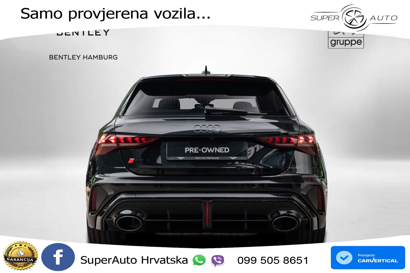 Audi RS3 Sportback 2.5 TFSI (400 KS) quattro S tronic LED+GR SJED+ACC