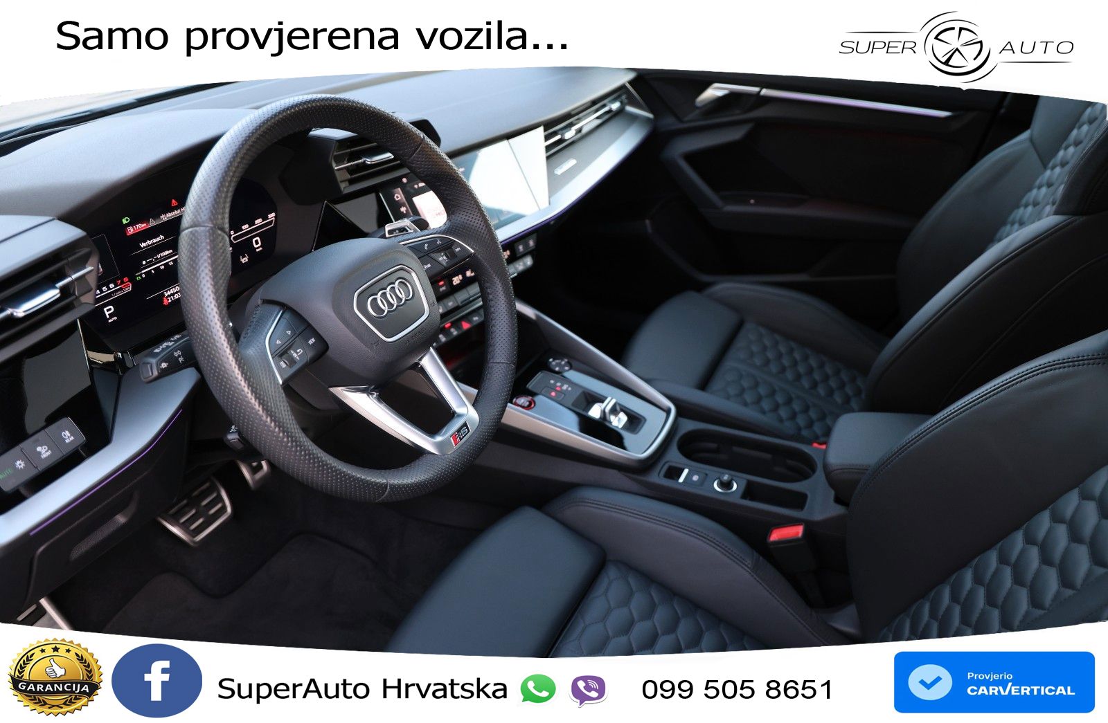 Audi RS3 Sedan 2.5 TFSI (400 KS) quattro S tronic LED+GR SJED+ACC