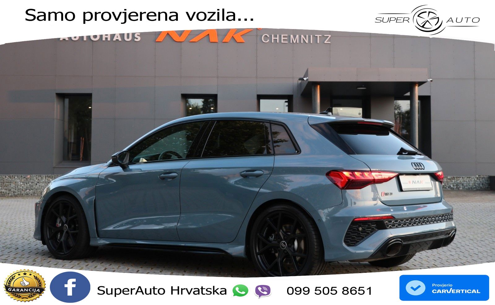 Audi RS3 Sedan 2.5 TFSI (400 KS) quattro S tronic LED+GR SJED+ACC