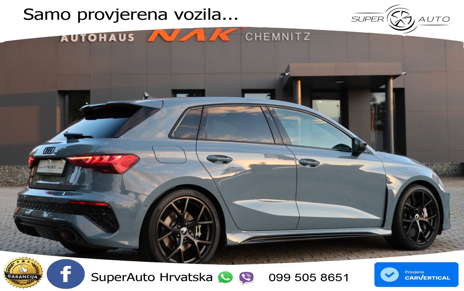 Audi RS3 Sedan 2.5 TFSI (400 KS) quattro S tronic LED+GR SJED+ACC