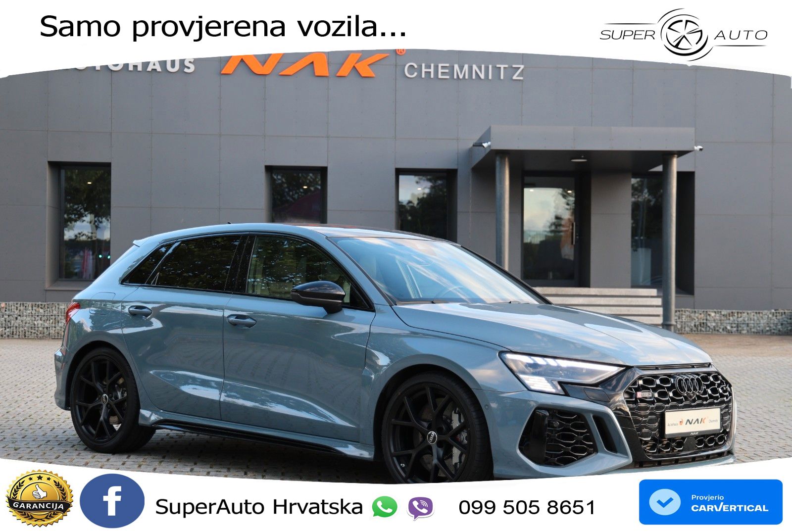 Audi RS3 Sedan 2.5 TFSI (400 KS) quattro S tronic LED+GR SJED+ACC