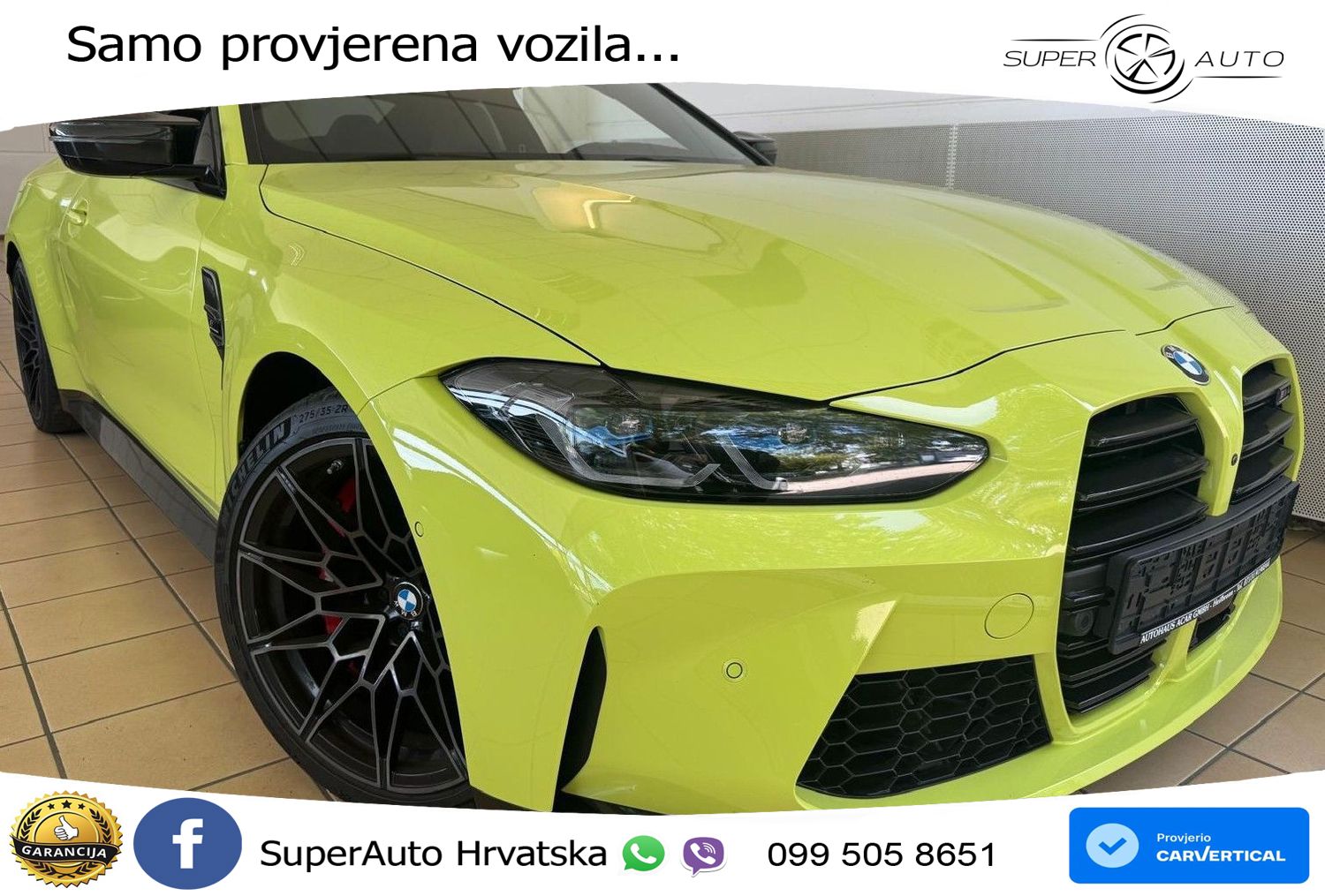 BMW M4 Competition 3.0 (510 KS) Steptronic LED+GR SJED+ACC