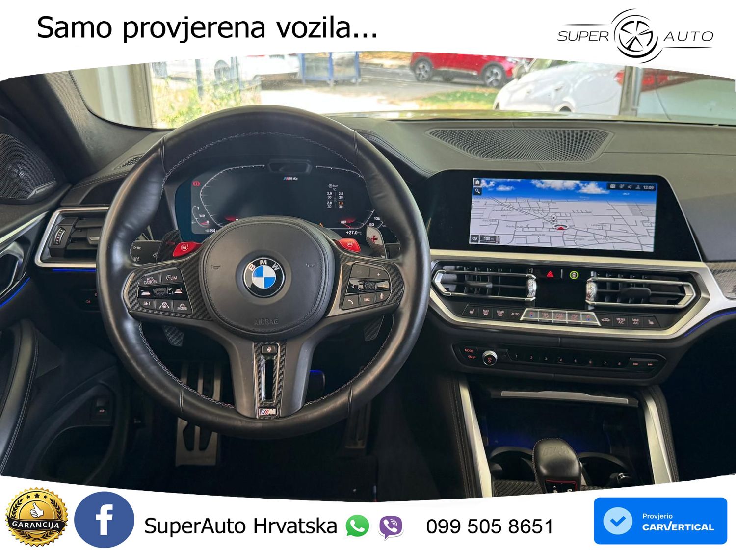 BMW M4 Competition 3.0 (510 KS) Steptronic LED+GR SJED+ACC