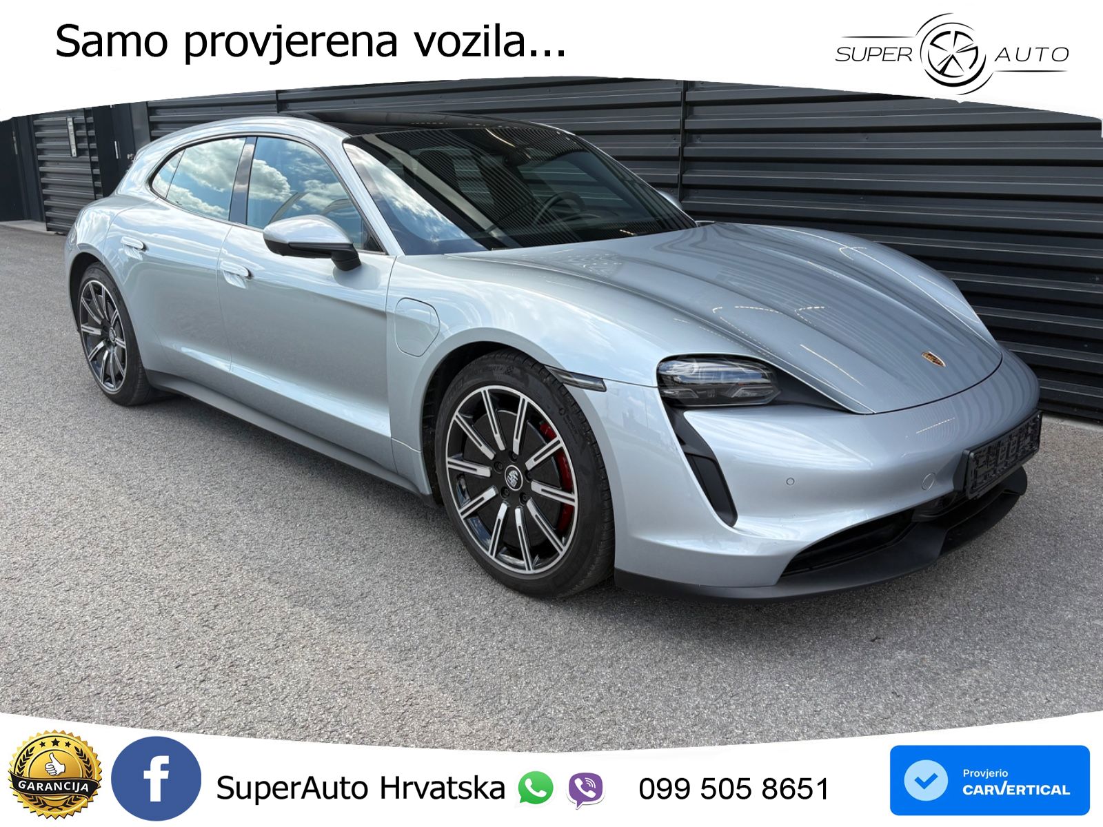 Porsche Taycan Sport Turismo 4S Performance Plus 93.4 kWh (571 KS)