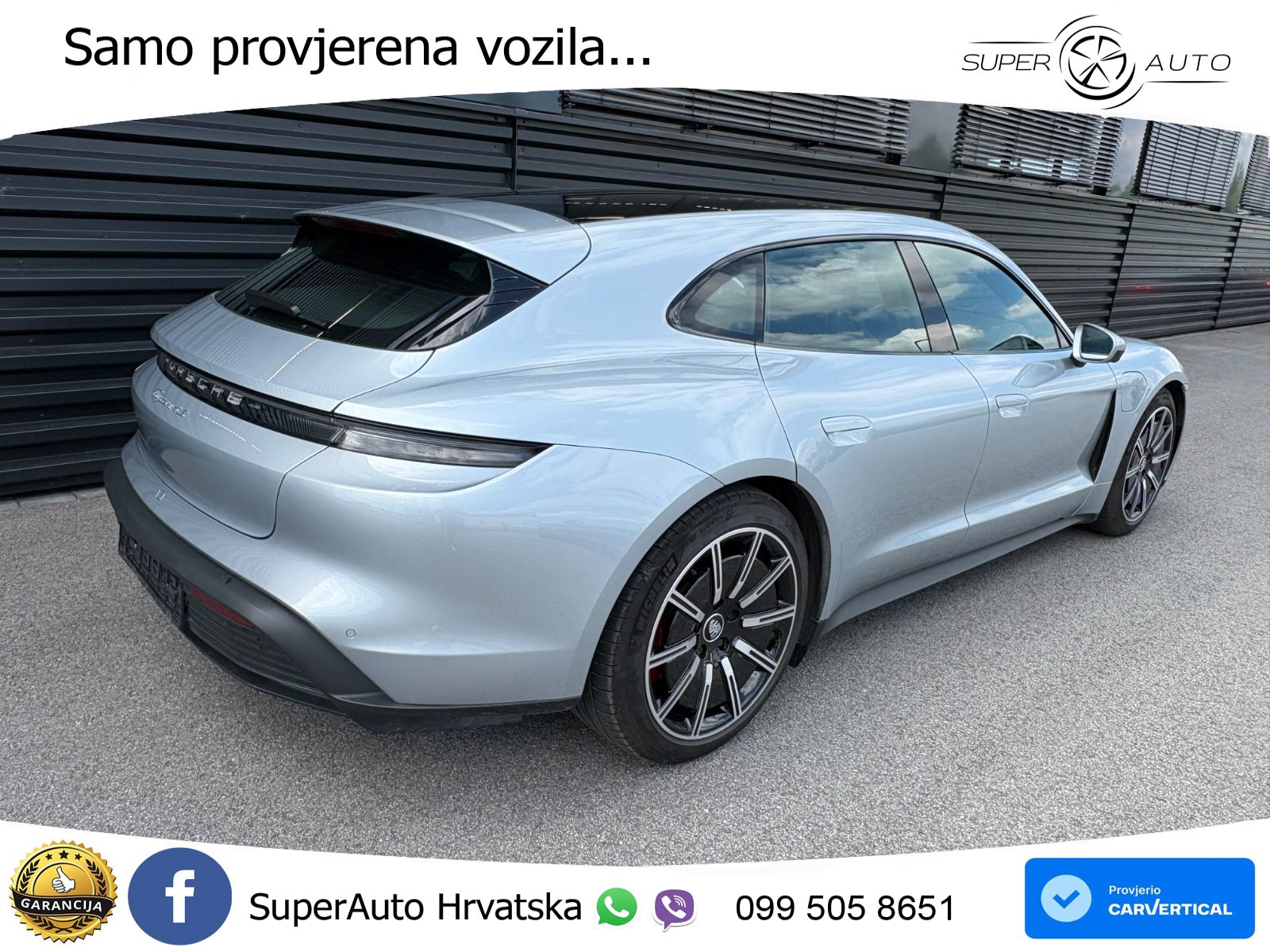 Porsche Taycan Sport Turismo 4S Performance Plus 93.4 kWh (571 KS)