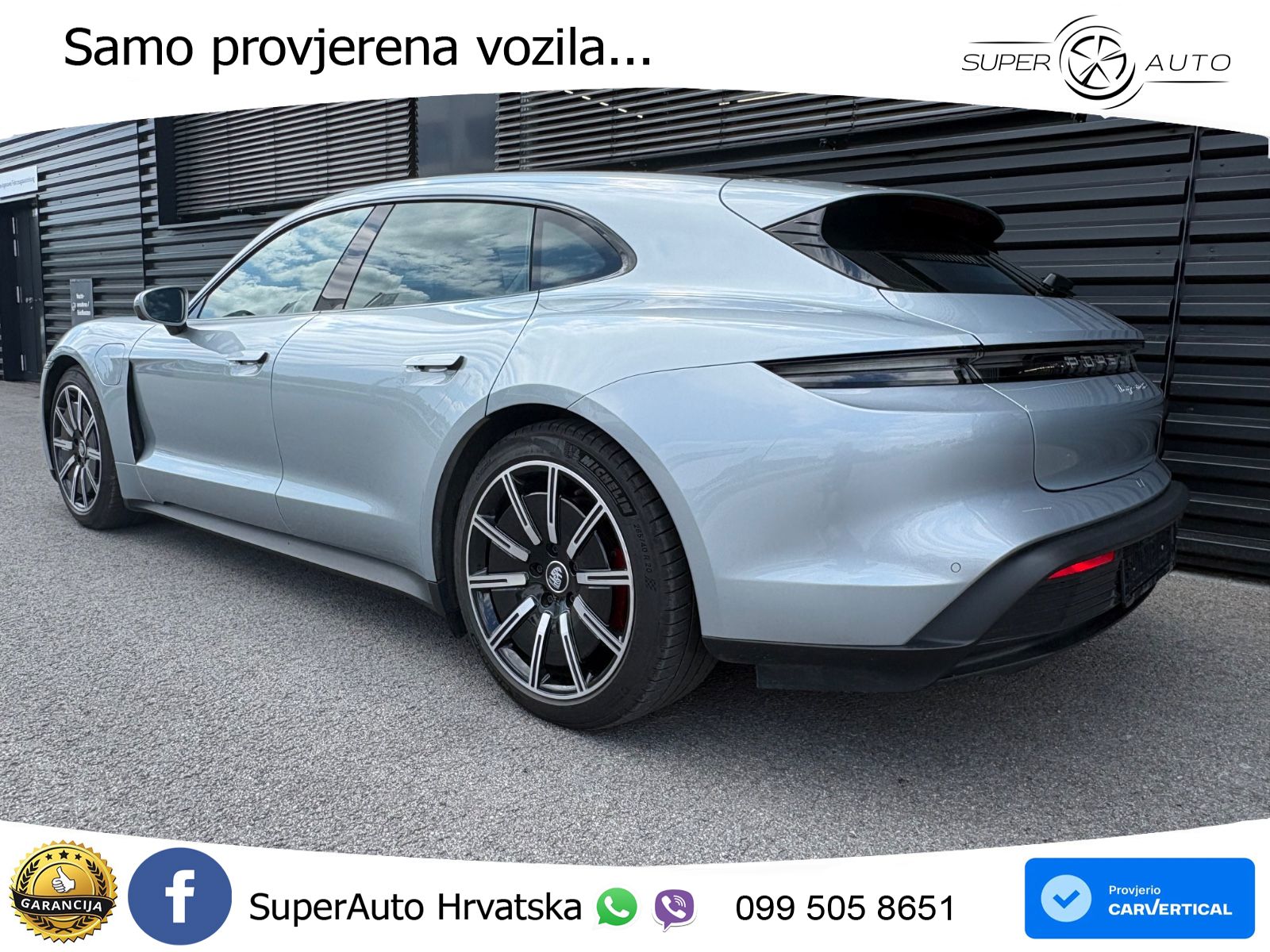Porsche Taycan Sport Turismo 4S Performance Plus 93.4 kWh (571 KS)