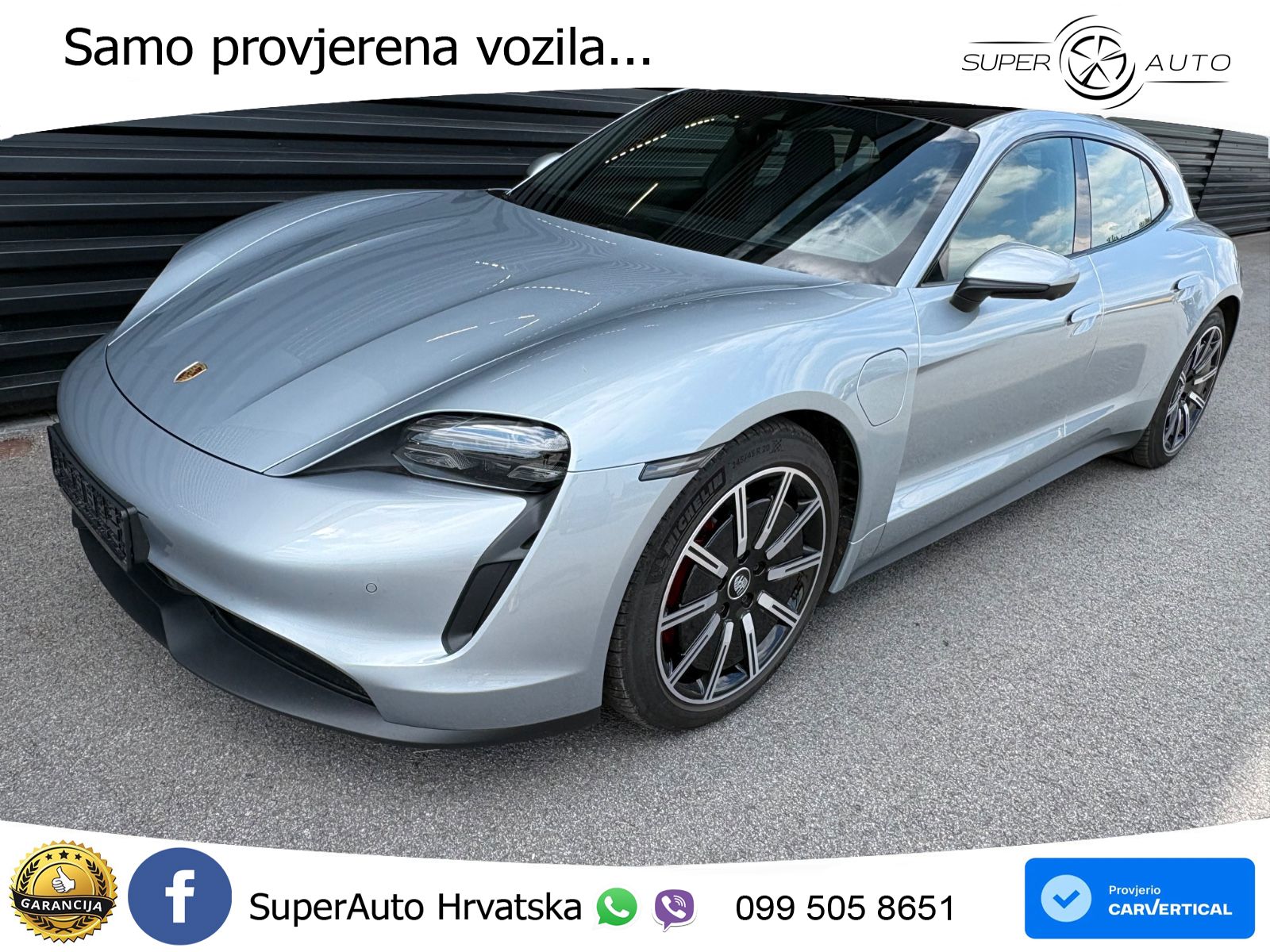 Porsche Taycan Sport Turismo 4S Performance Plus 93.4 kWh (571 KS)