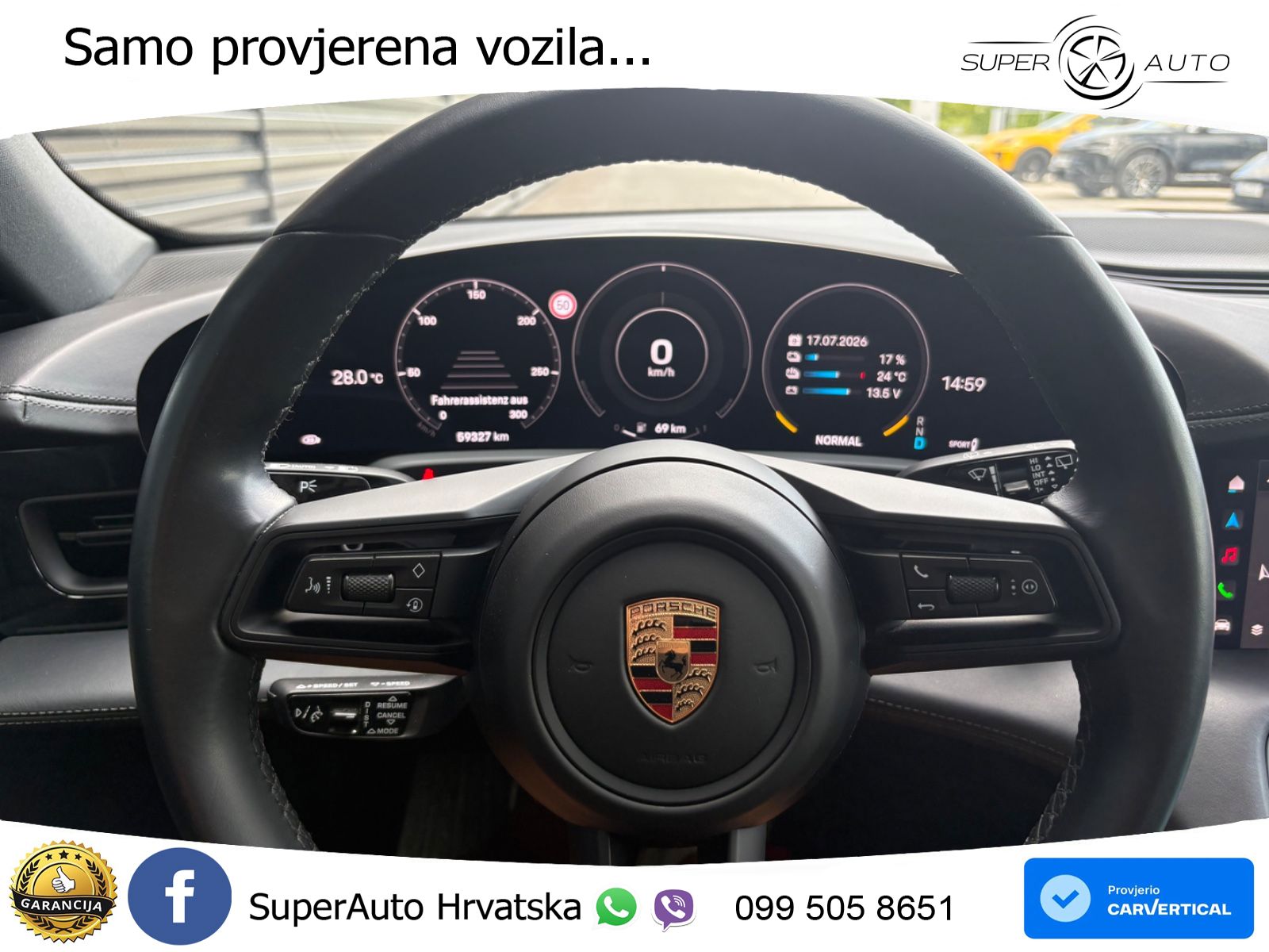 Porsche Taycan Sport Turismo 4S Performance Plus 93.4 kWh (571 KS)