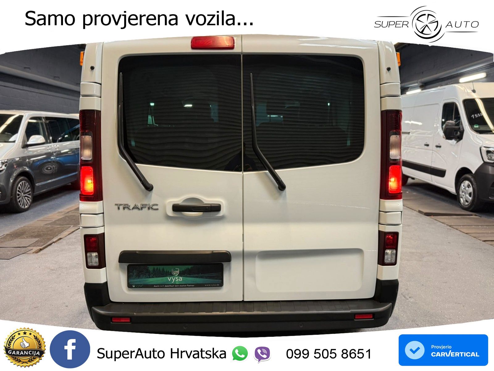 Renault Trafic Kombi L1H1 Life Style 8 Sjedala AC LED PDC