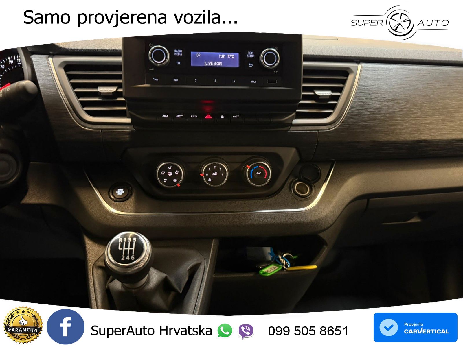Renault Trafic Kombi L1H1 Life Style 8 Sjedala AC LED PDC