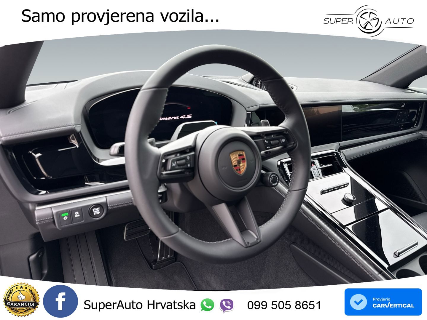Porsche Panamera 4S 2.9 V6 (544 KS) E-Hybrid PDK ZRAČNI+ACC+GR SJED+KAM+PANO