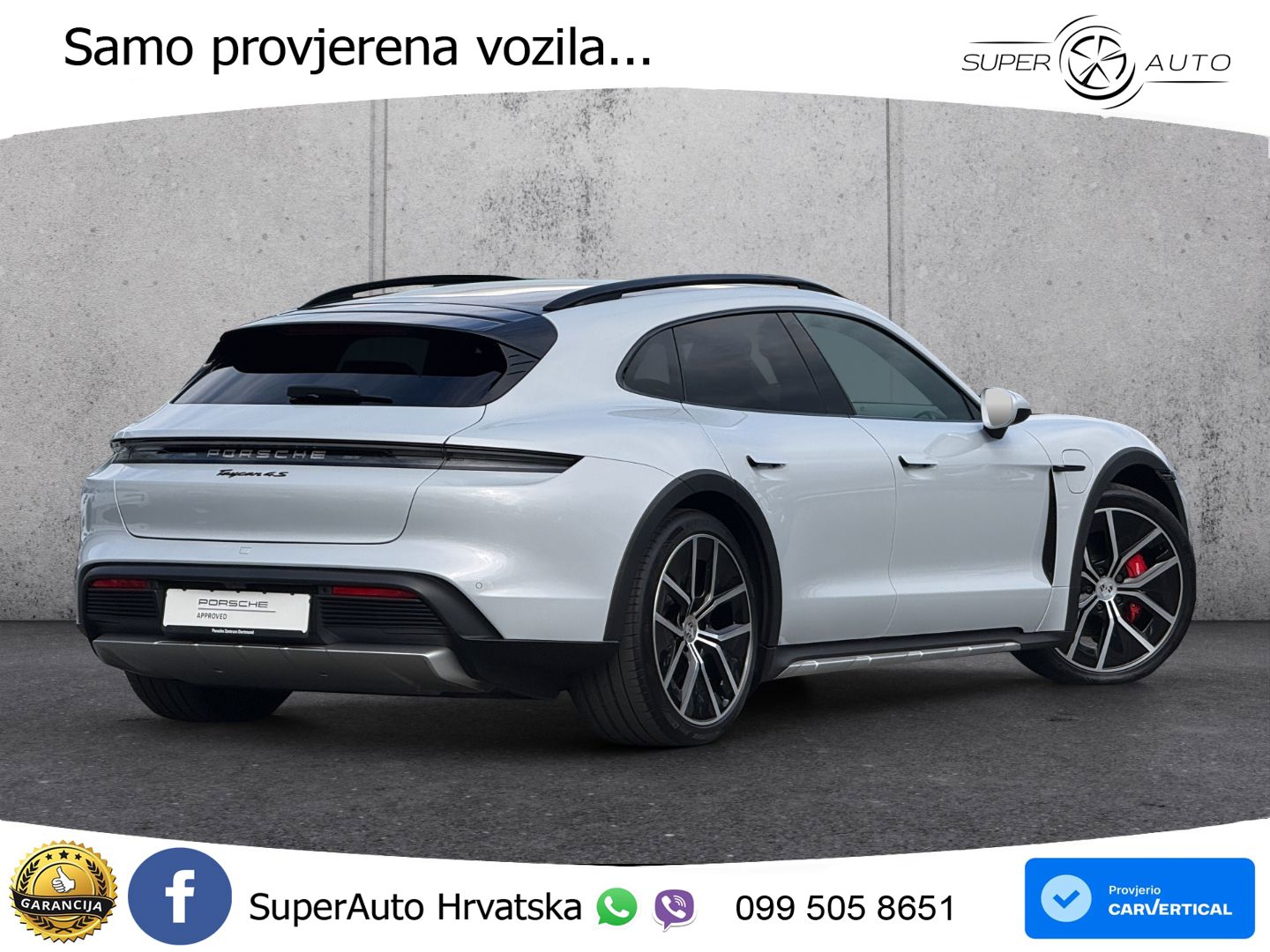 Porsche Taycan Cross Turismo 4S 105 kWh (598 KS)