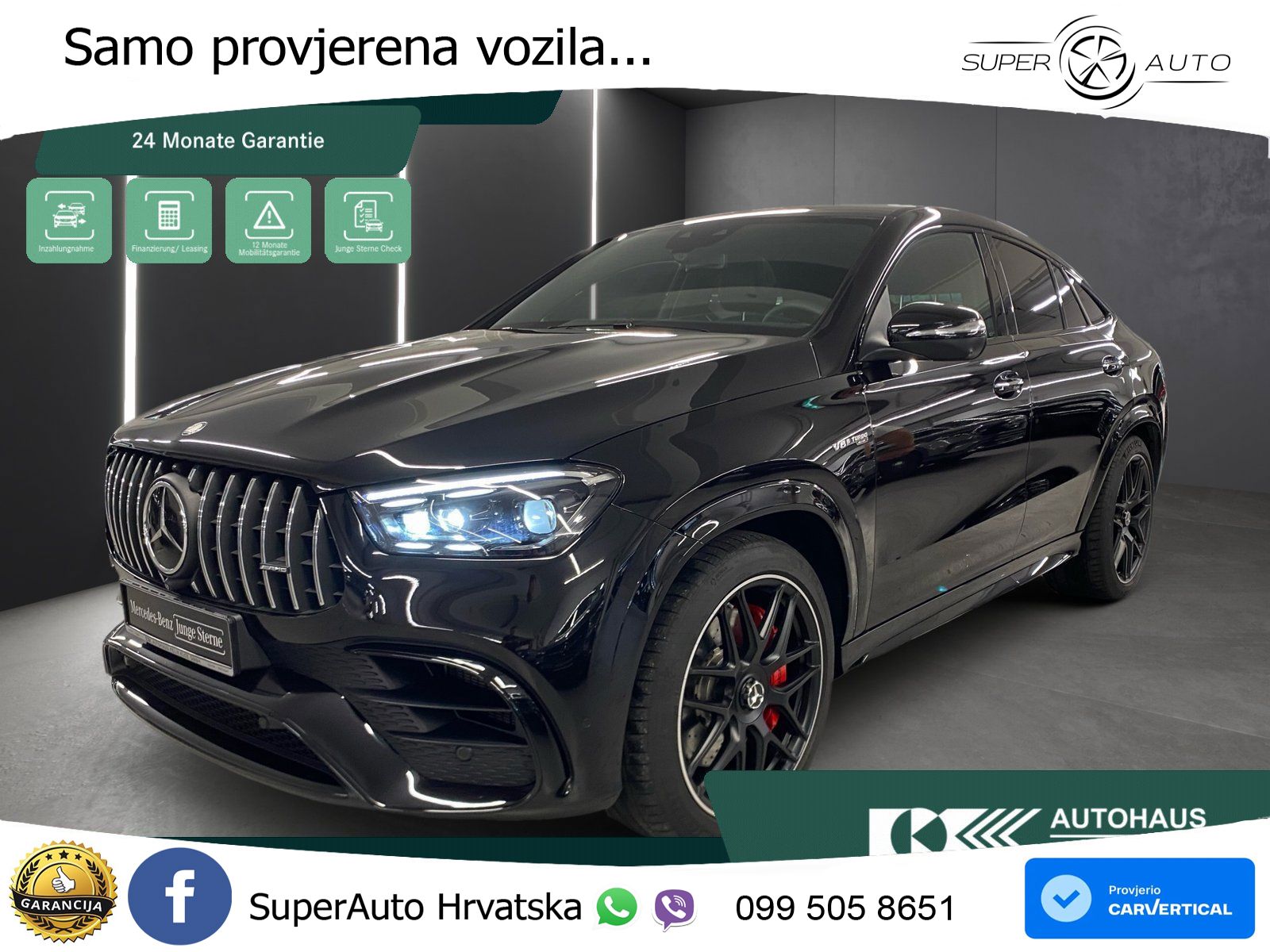 Mercedes AMG GLE Coupe 63 S V8 (612 KS) EQ Boost 4MATIC+ AMG SPEEDSHIFT TCT 9G LED+GR SJED+ACC
