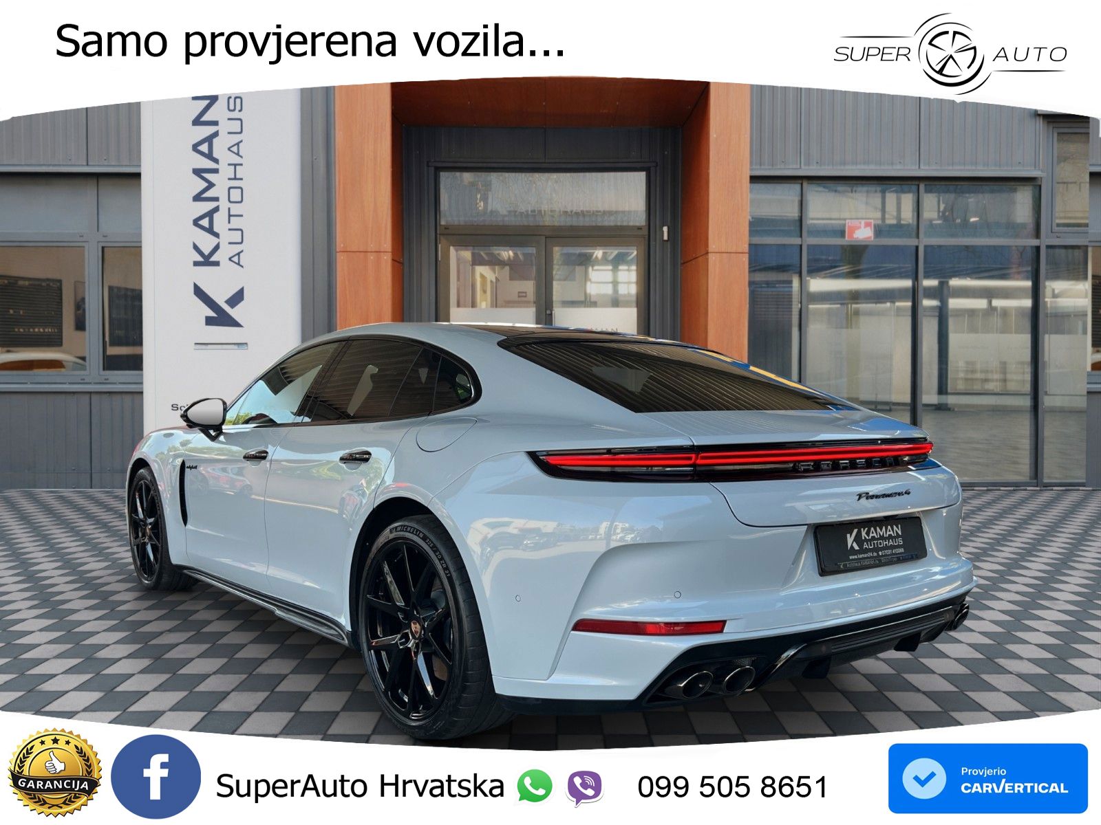Porsche Panamera 4 2.9 V6 (470 KS) E-Hybrid PDK ACC+HEAD+4xGR SJED+360+PANO