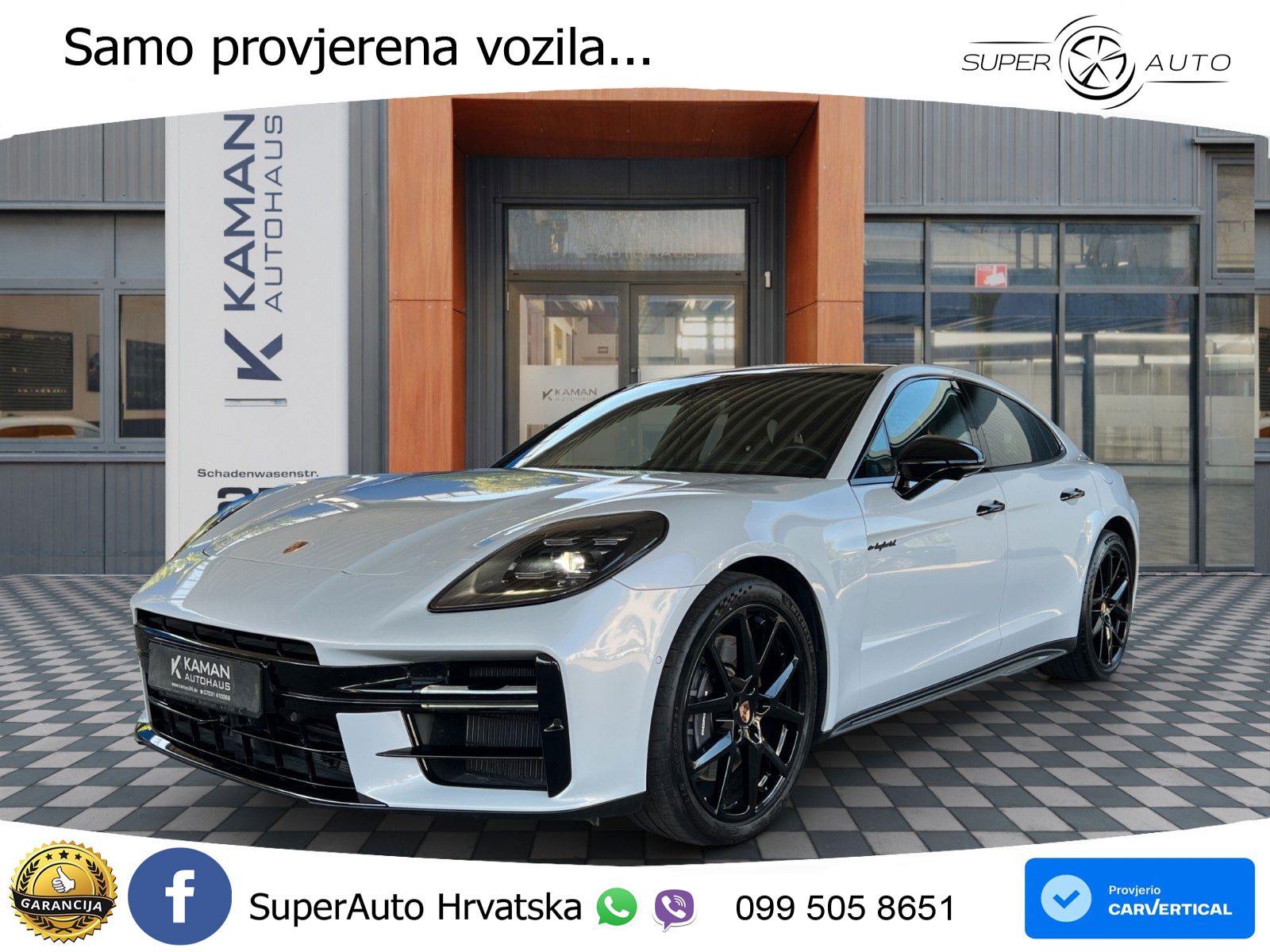 Porsche Panamera 4 2.9 V6 (470 KS) E-Hybrid PDK ACC+HEAD+4xGR SJED+360+PANO